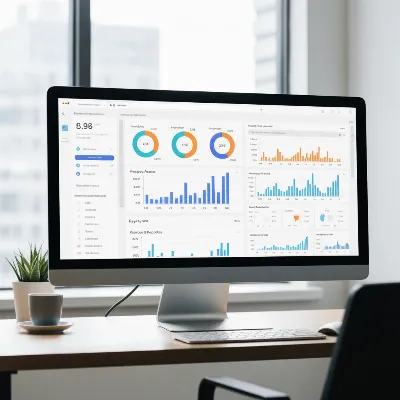 SEO Strategy Dashboard showing ranking factors and analytics