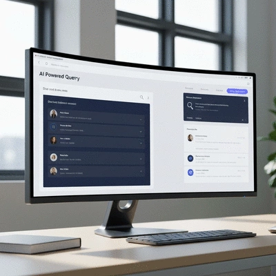 AI-powered search results showing direct answers